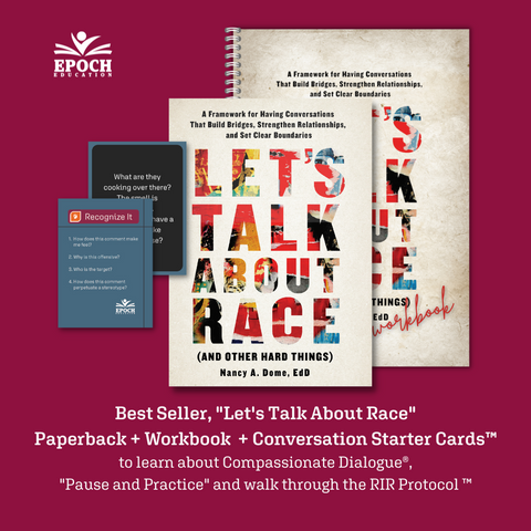 Bundle - Let's Talk About Race - Paperback + Workbook + Conversation Starter Cards
